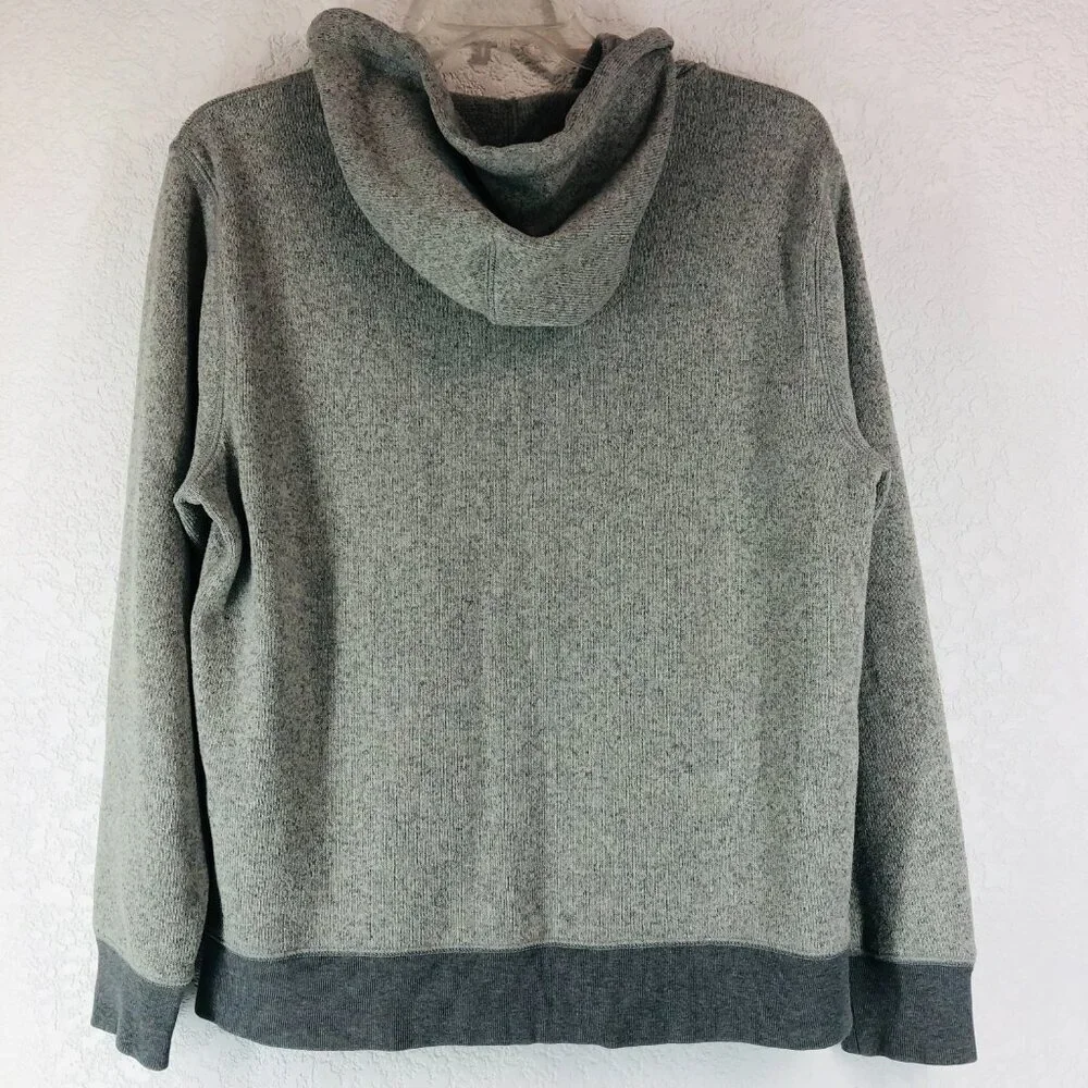 J. Crew Gray Zip Up Fleece Hoodie Size Large